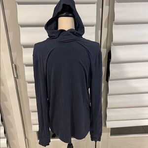 Lululemon Navy Blue Hooded Long Sleeve Top